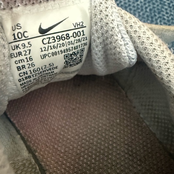 Nike Tan and Pink Velcro Strap Sneakers - Picture 6 of 6